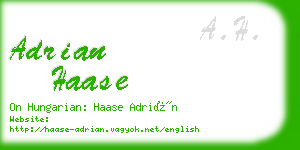 adrian haase business card